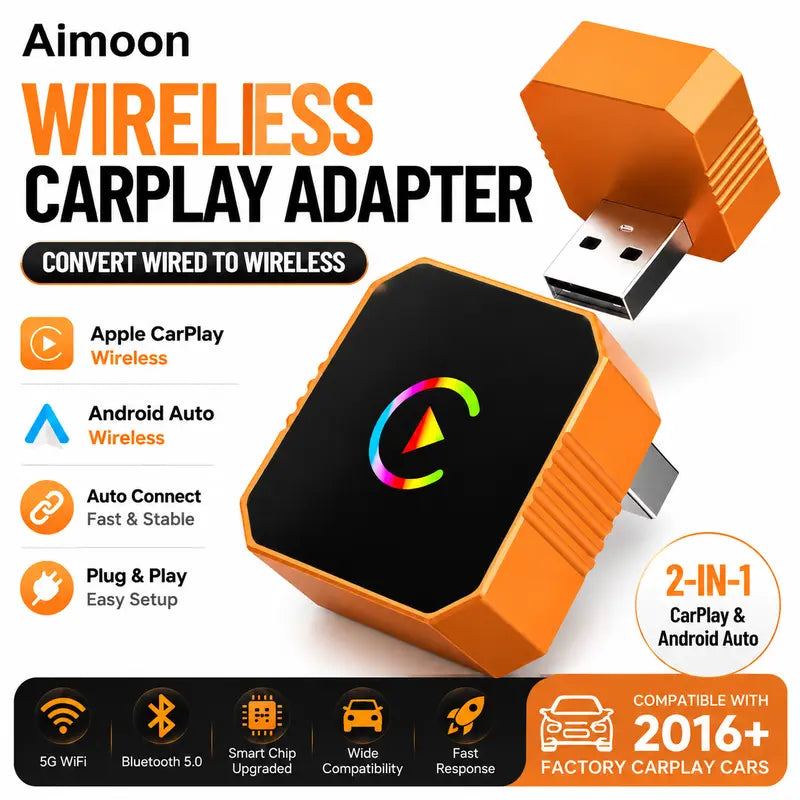 NEW ARRIVAL🚗  Plug-and-Play Wireless CarPlay Adapter for All Compatible Vehicles 🔌