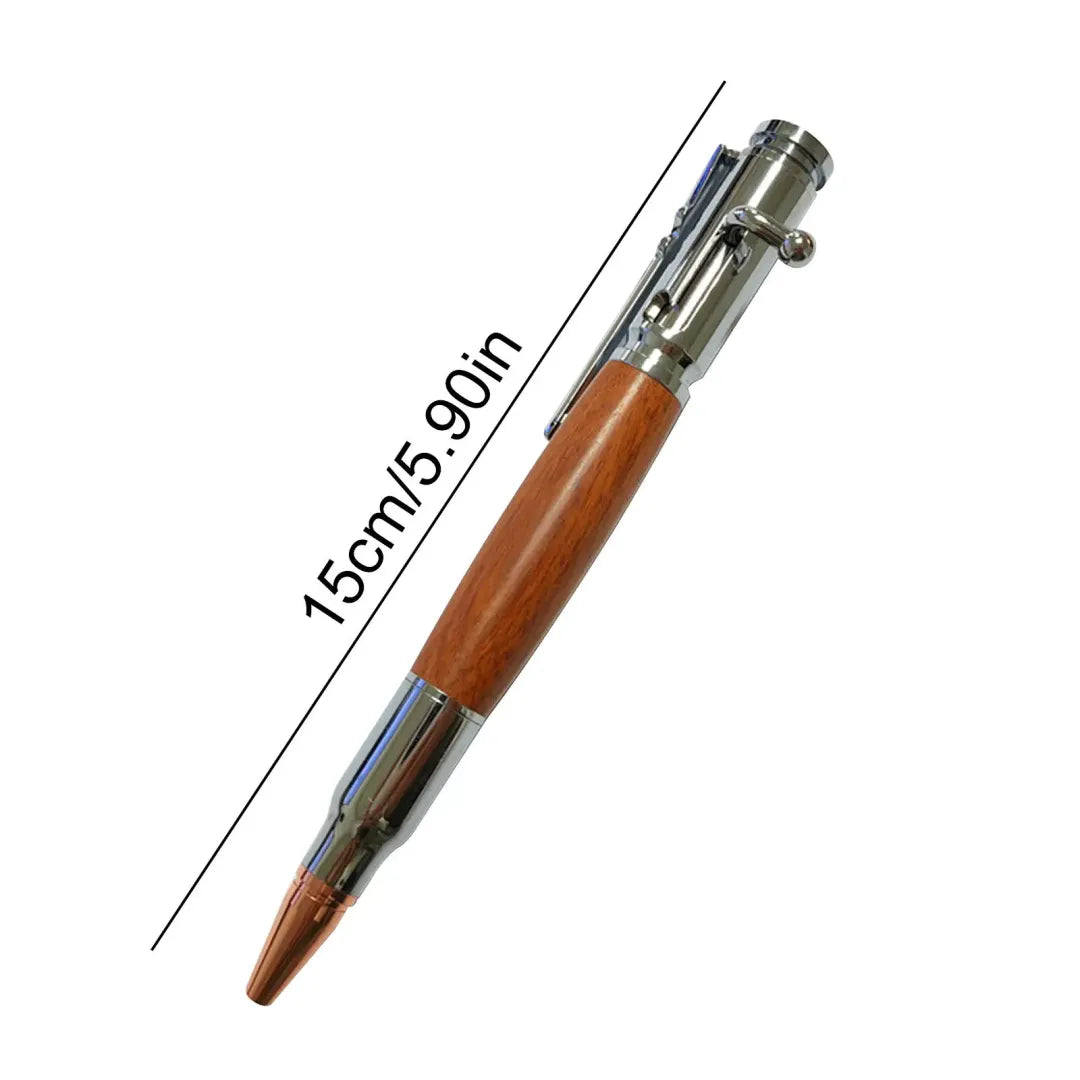🖊Handcrafted by Jake Wilson 🖊 Bolt-Action Wooden Pen™ | Real Wood & Precision Metalwork
