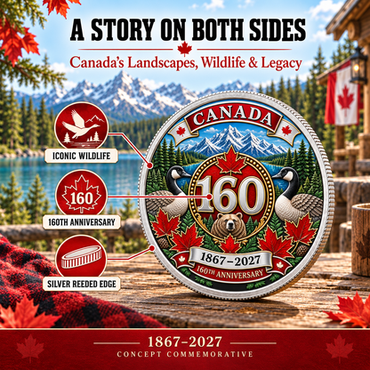 🍁Canada 160th Anniversary Commemorative Heritage Coin
