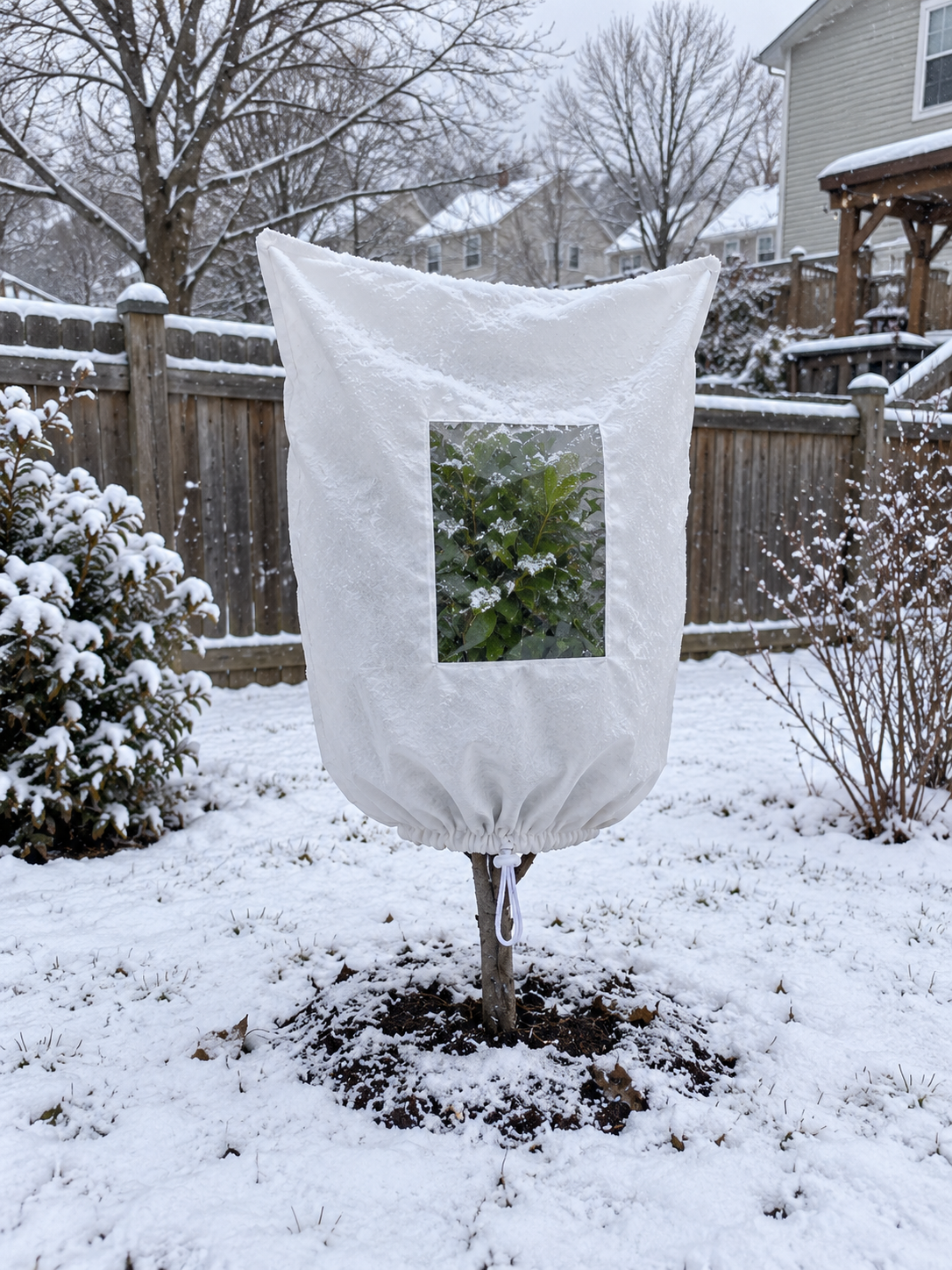 Plant Frost Protection Cover – Reusable Cover for Pots, Shrubs & Young Trees