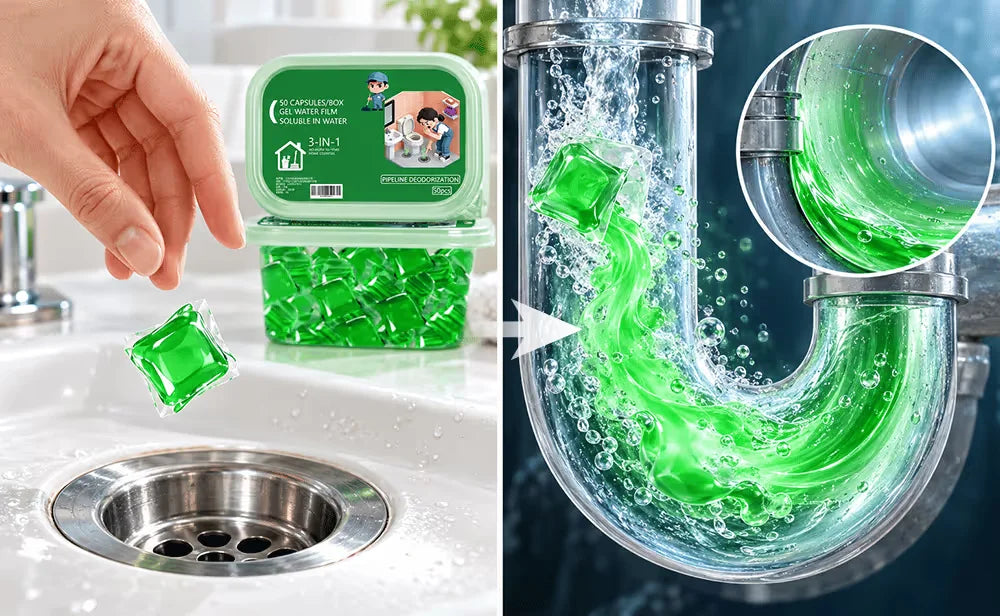 🌿 Avelynis™ Bio-Enzyme Drain Cleaner Pods – Fight Odors & Break Down Buildup