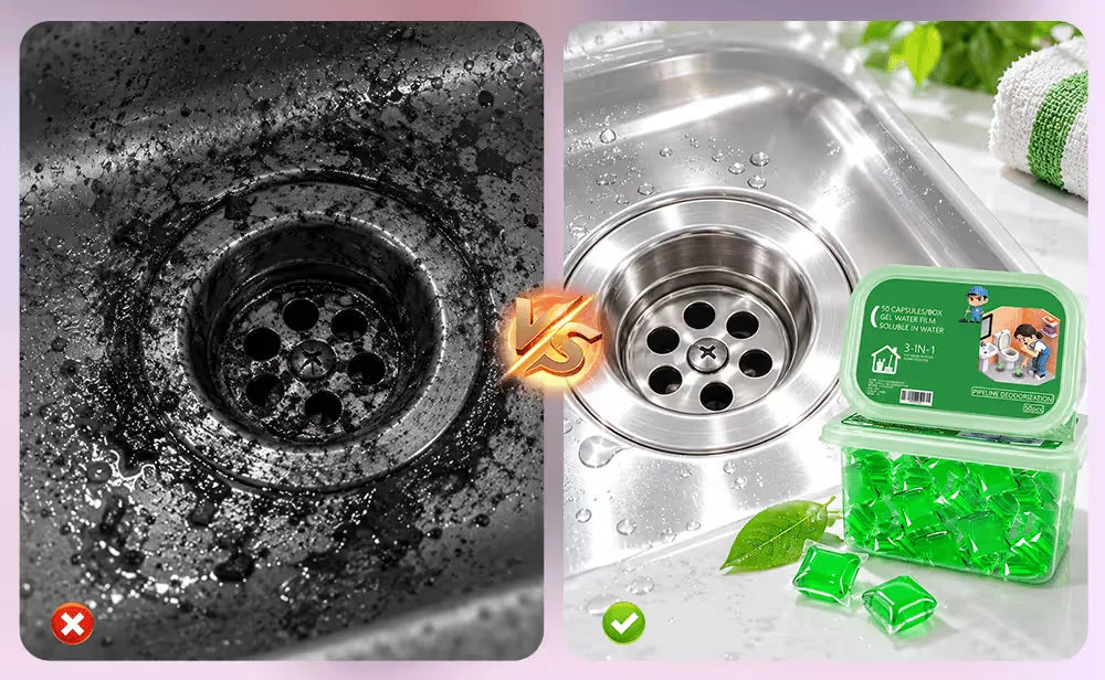 🌿 Avelynis™ Bio-Enzyme Drain Cleaner Pods – Fight Odors & Break Down Buildup