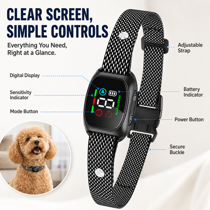 🛡️🐾 50% OFF! Smart No-Shock Anti-Bark Collar for Dogs-Gentle beep and vibration training for calmer days, quieter nights, and happier homes.