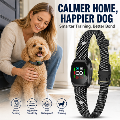 🛡️🐾 50% OFF! Smart No-Shock Anti-Bark Collar for Dogs-Gentle beep and vibration training for calmer days, quieter nights, and happier homes.