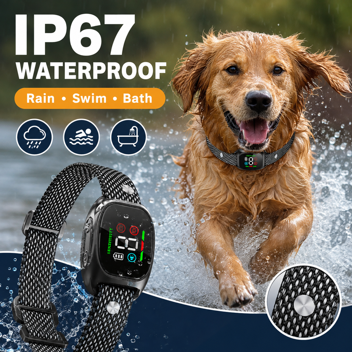 🛡️🐾 50% OFF! Smart No-Shock Anti-Bark Collar for Dogs-Gentle beep and vibration training for calmer days, quieter nights, and happier homes.