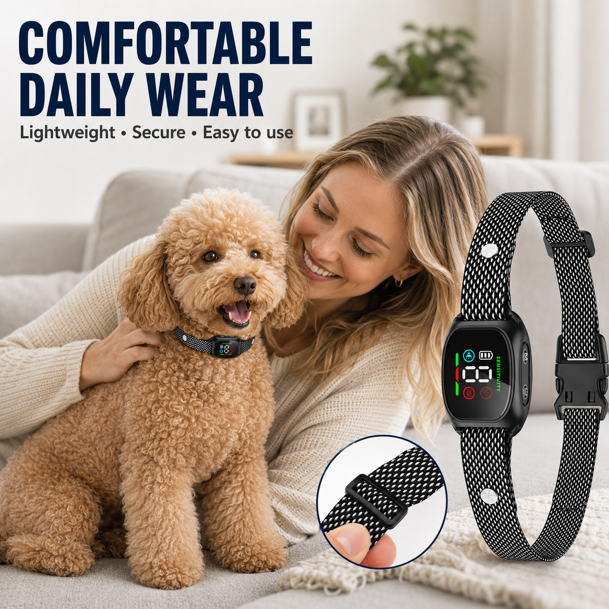 🛡️🐾 50% OFF! Smart No-Shock Anti-Bark Collar for Dogs-Gentle beep and vibration training for calmer days, quieter nights, and happier homes.