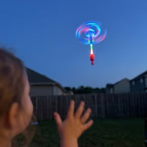 LED Slingshot Flying Copters.