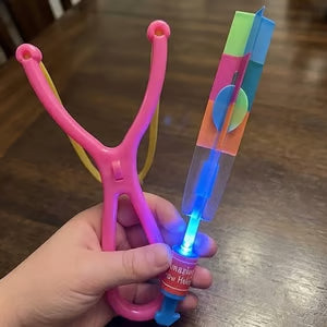 LED Slingshot Flying Copters.