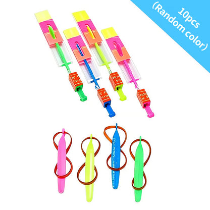 LED Slingshot Flying Copters.