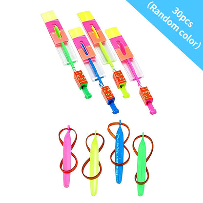 LED Slingshot Flying Copters.